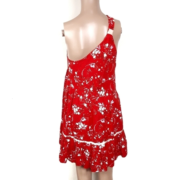 Free People All Mine One Shoulder Mini Dress Floral - Picture 3 of 6